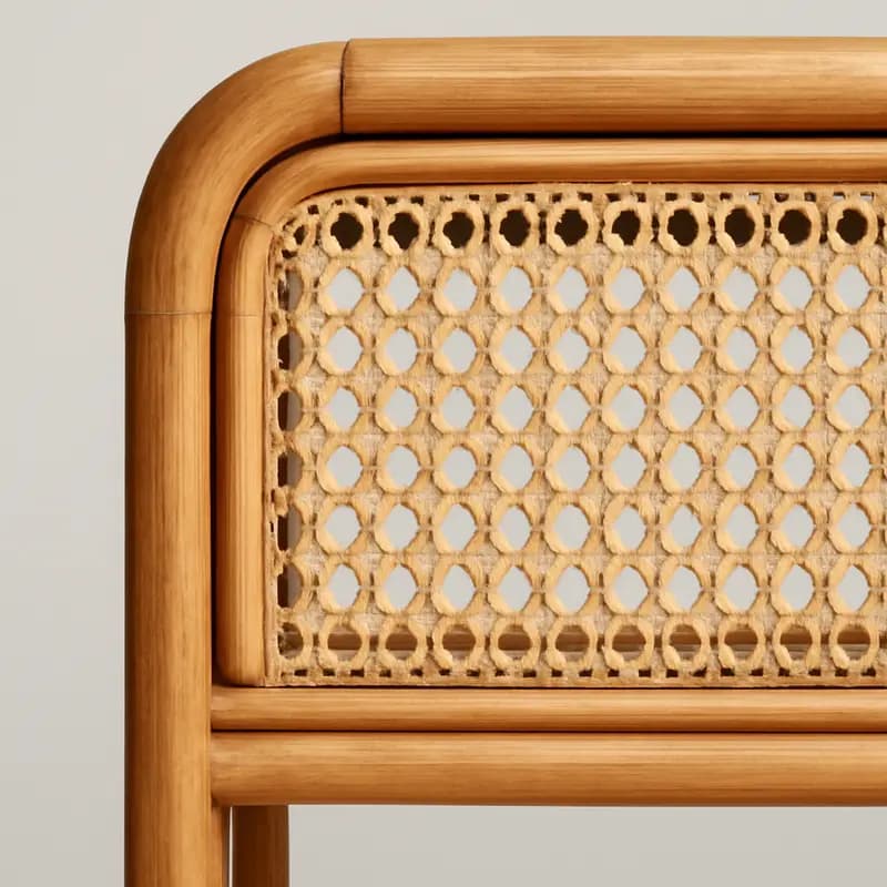 Boho Rattan Kitaplık detay