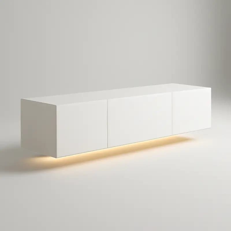 LED'li Modern TV Ünitesi açı